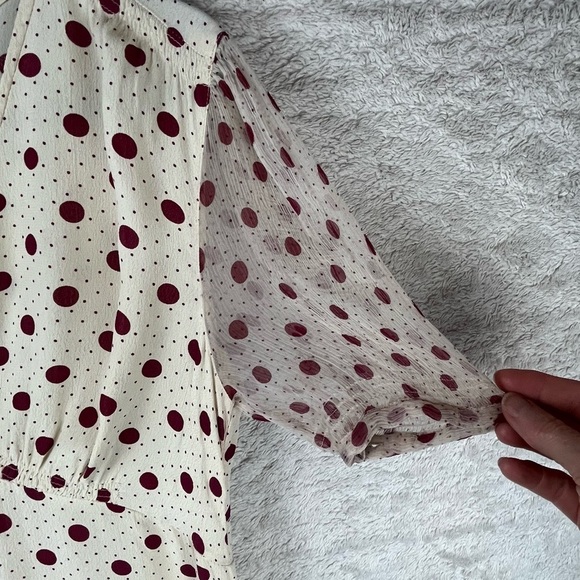 NOA NOA Baby Doll Dress Medium Whimsy Faux Wrap Rockabilly - Picture 7 of 16